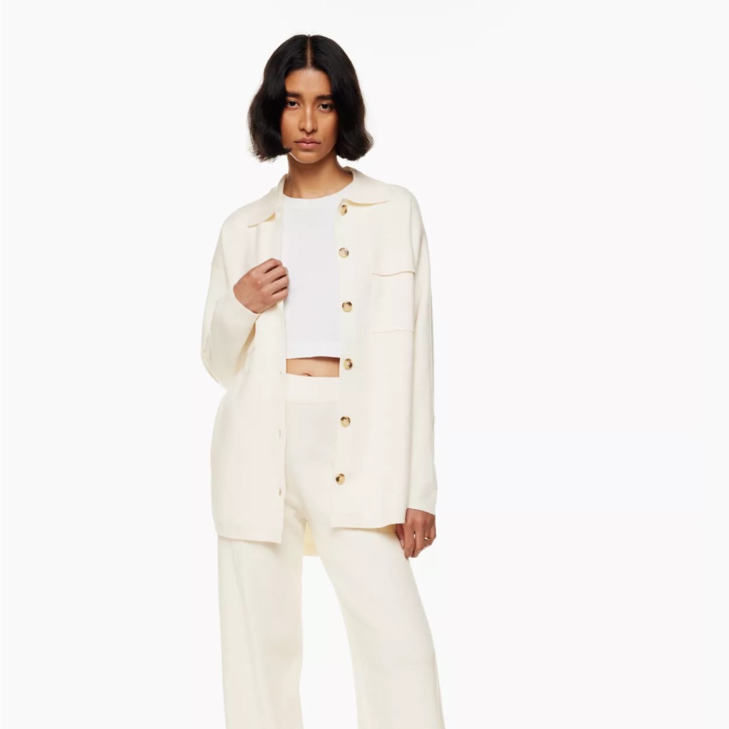 Aritzia Knit Button Jacket
